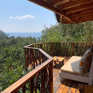Bamboo With Sea View In Kabak Bay, Oeluedeniz Fethiye